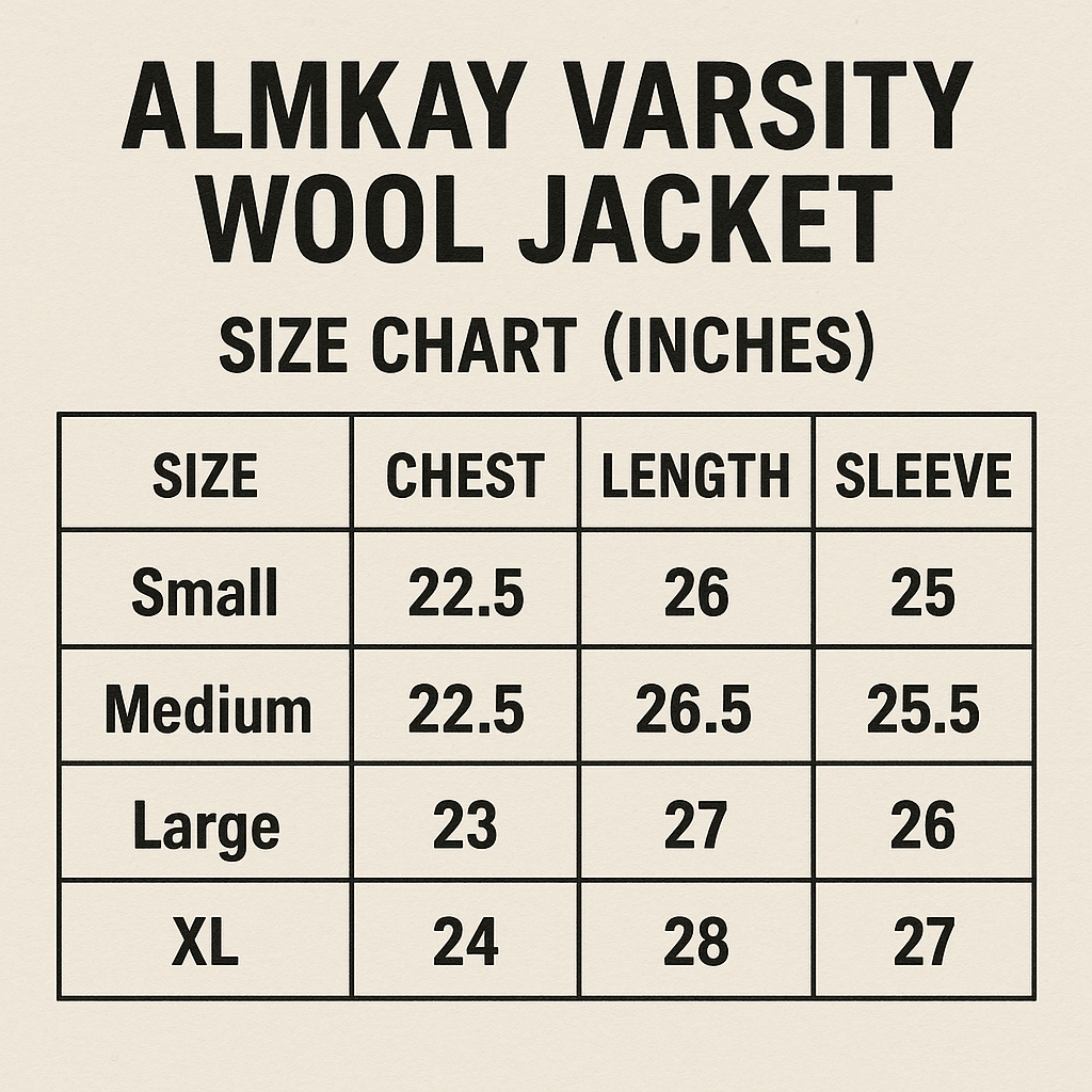Almkay Varsity Wool Jacket
