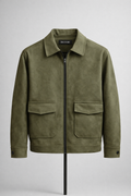 DN suede classic shacket