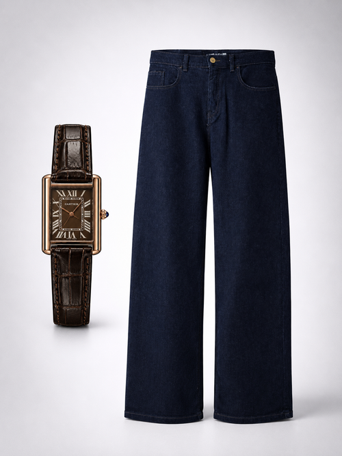 Baggy Jeans × Cartier Tank