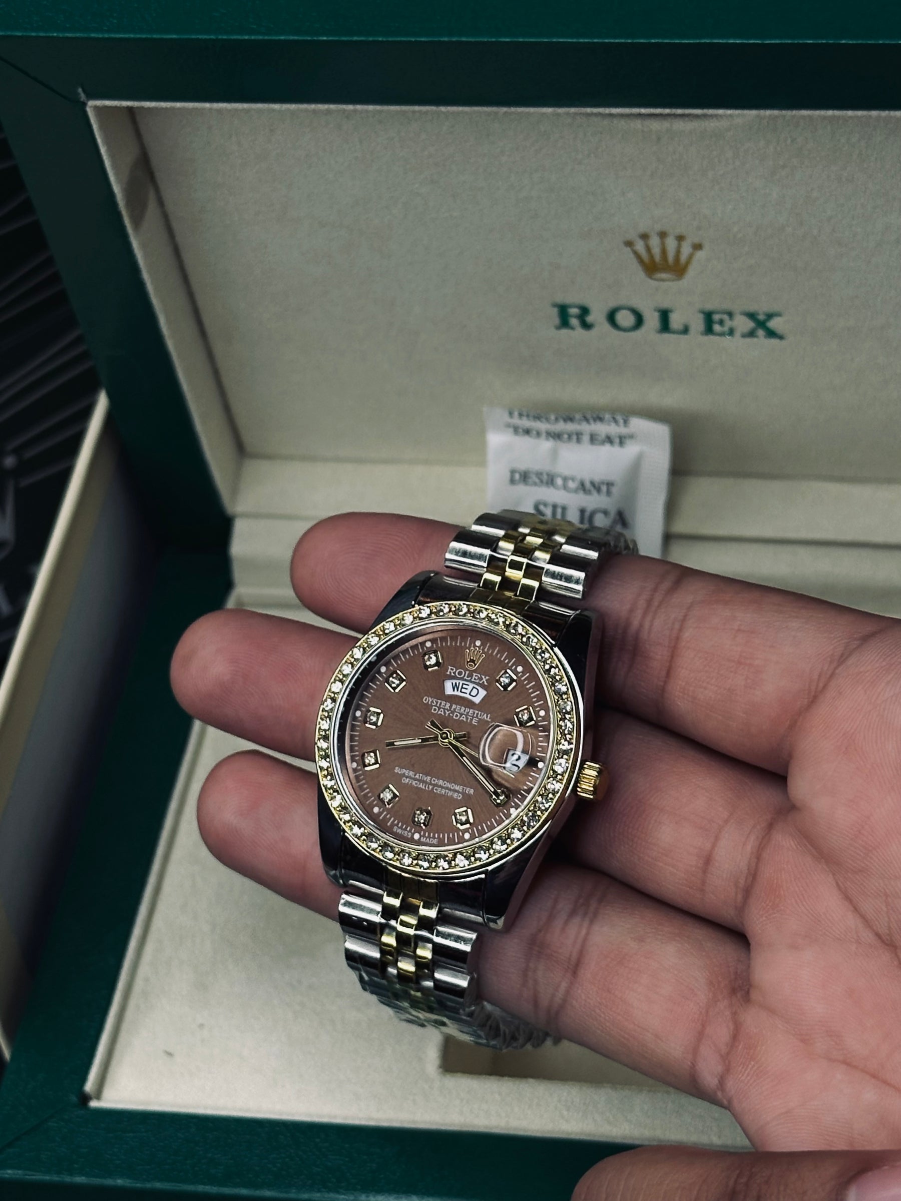 Rolex Day-Date Iced-tone (women)