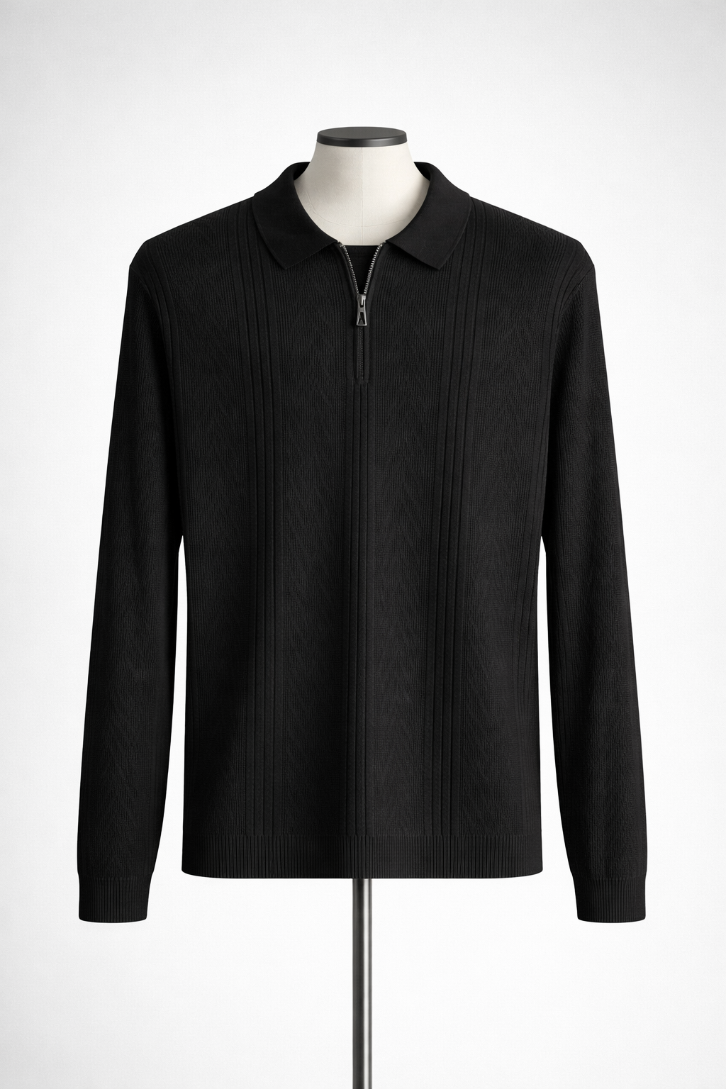 Jacquard Summer texture Knit Polo