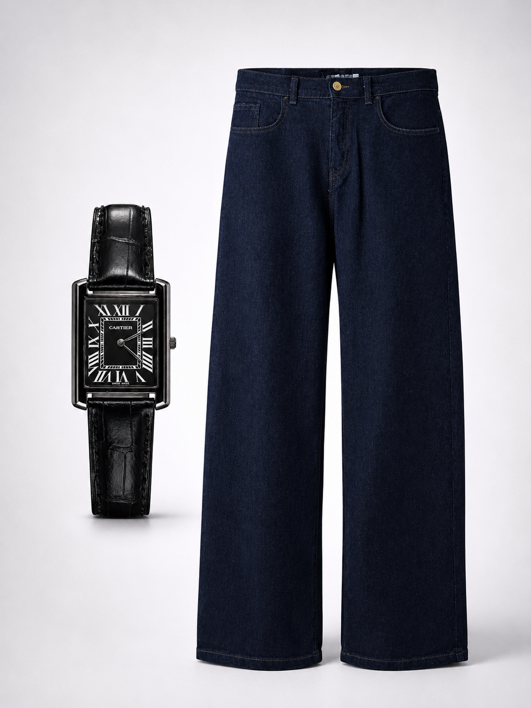 Baggy Jeans × Cartier Tank