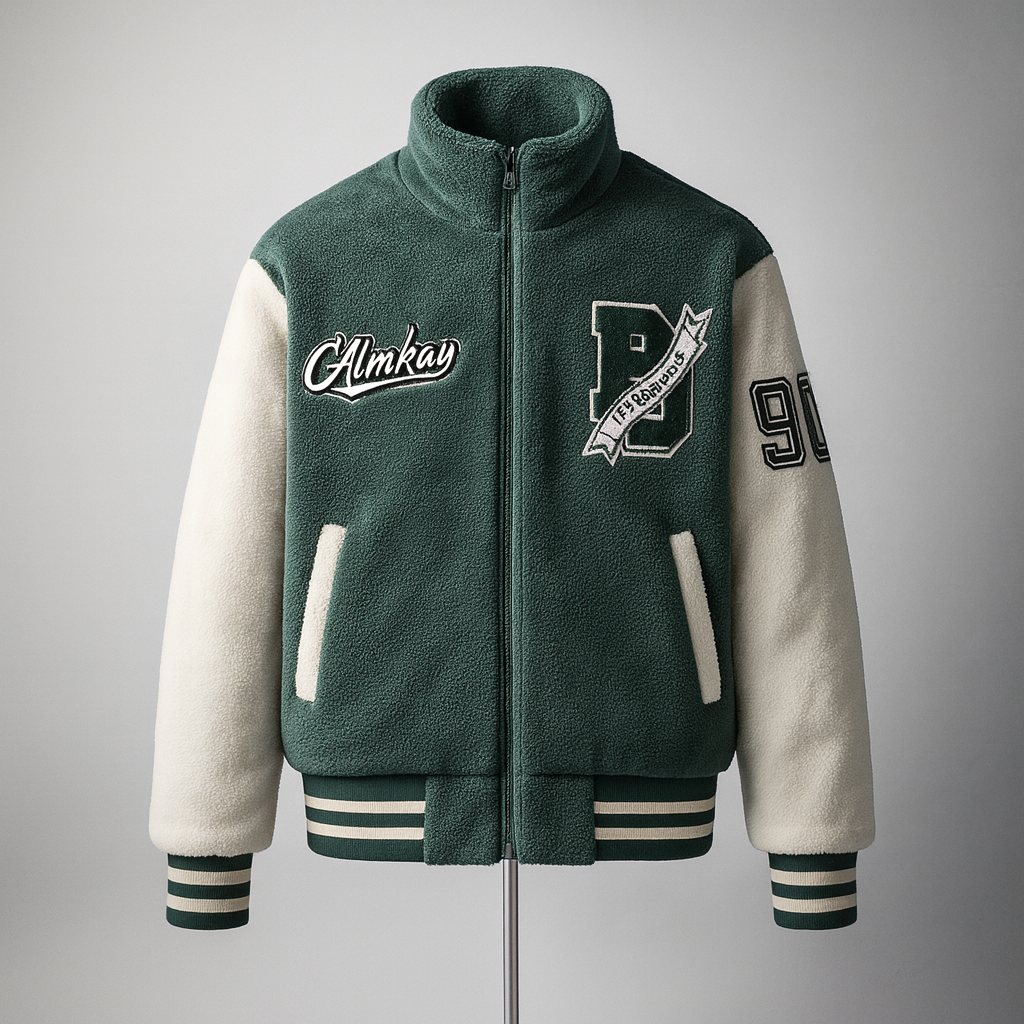 Almkay Varsity Wool Jacket