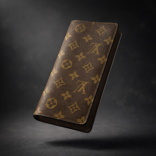 LV Leather Long Wallet