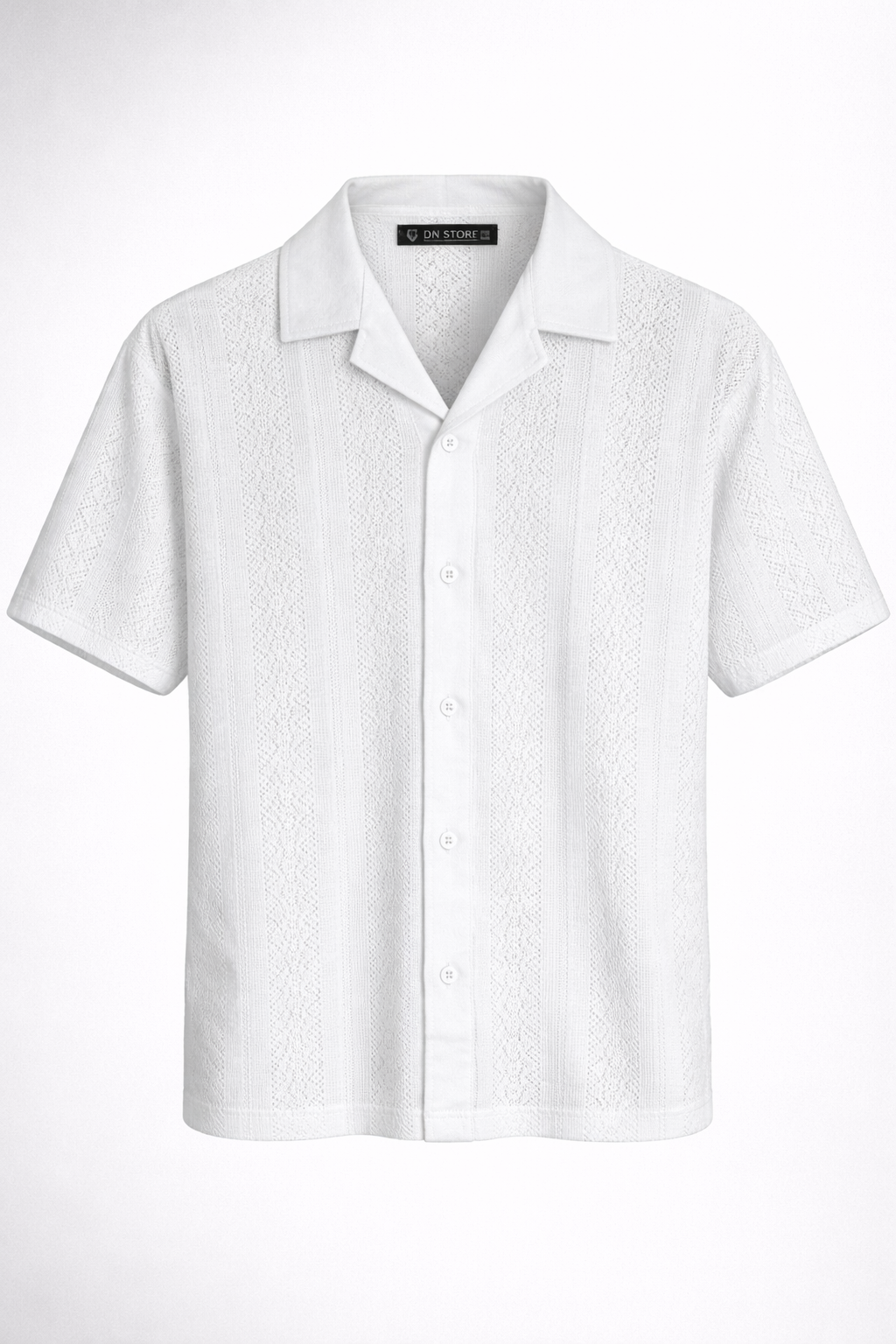 Knit Button-Up Shirt
