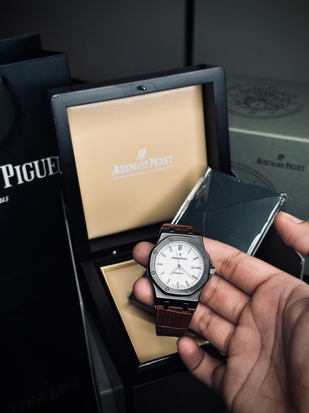 AP Leather Strap (Swiss like movement)