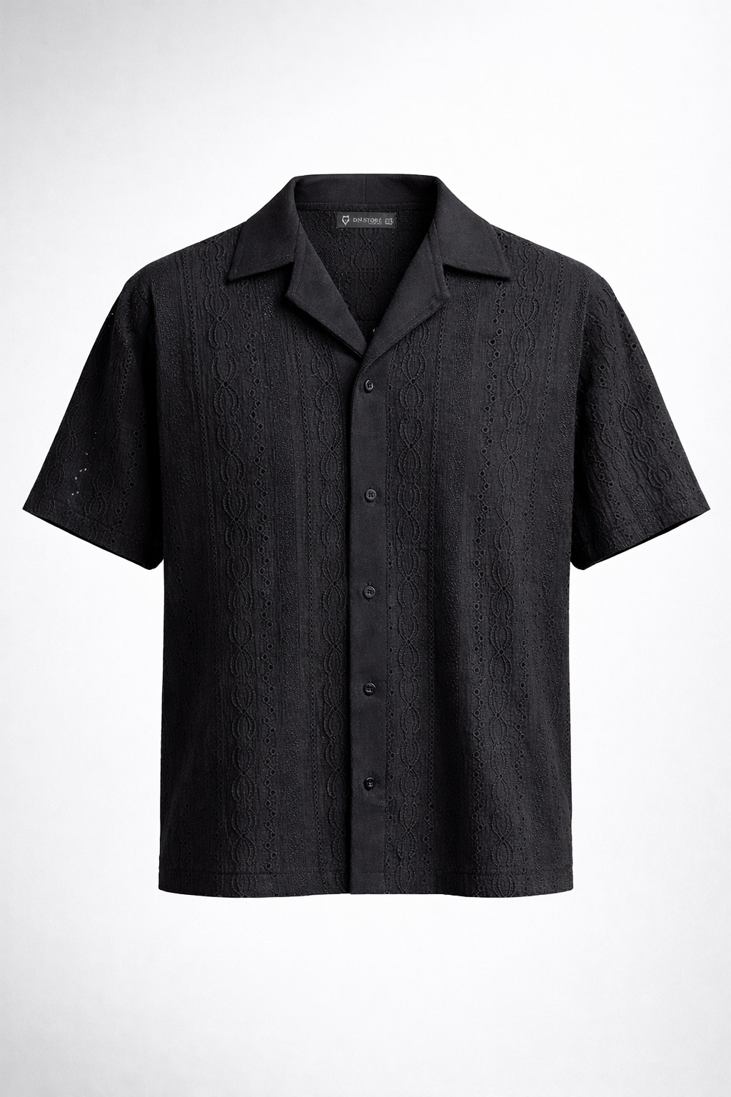 Knit Button-Up Shirt