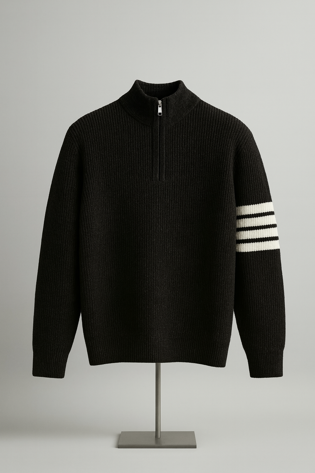 Vintage Luxe Zip Sweater