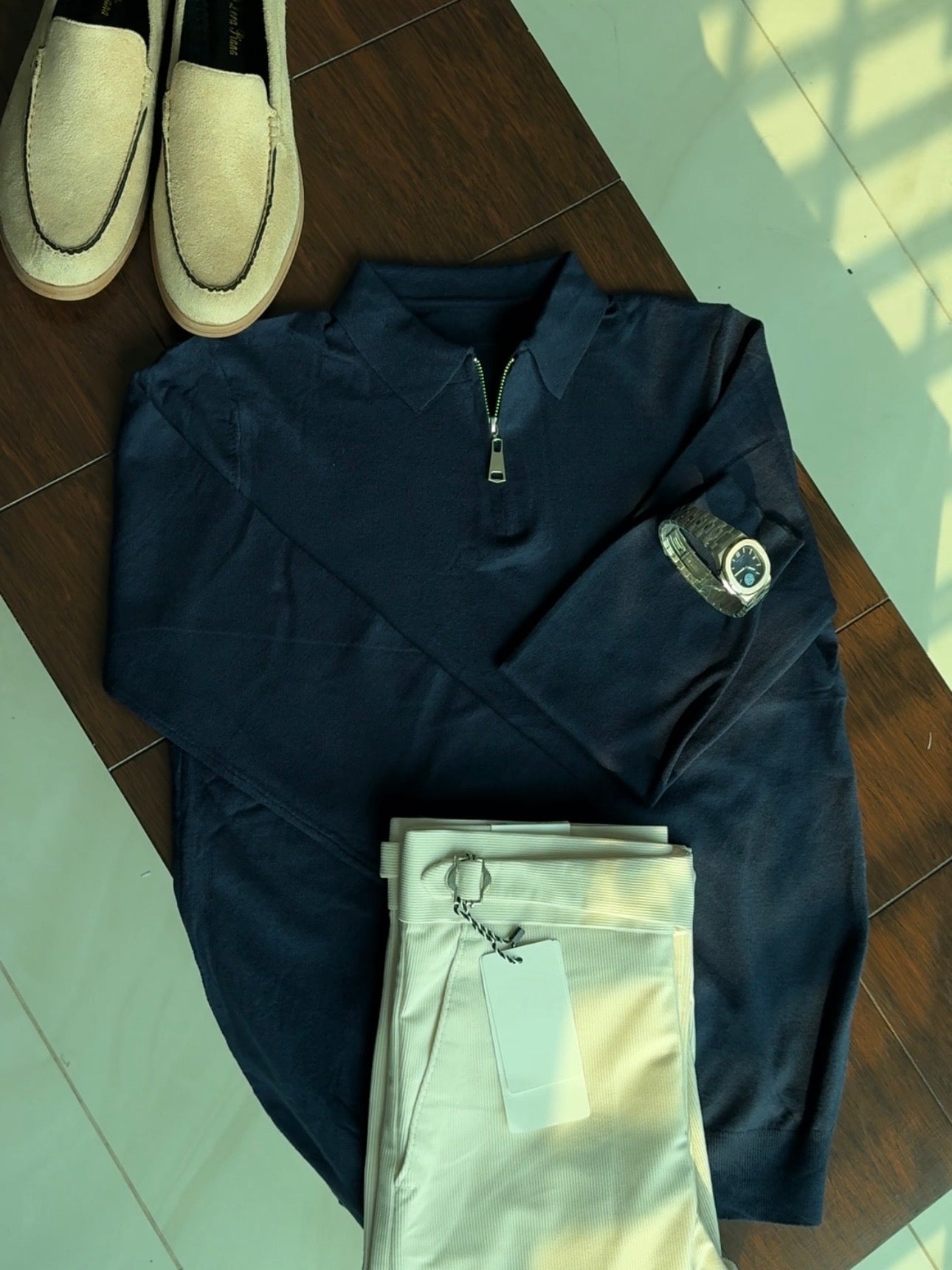 Jacquard Summer Knit Polo