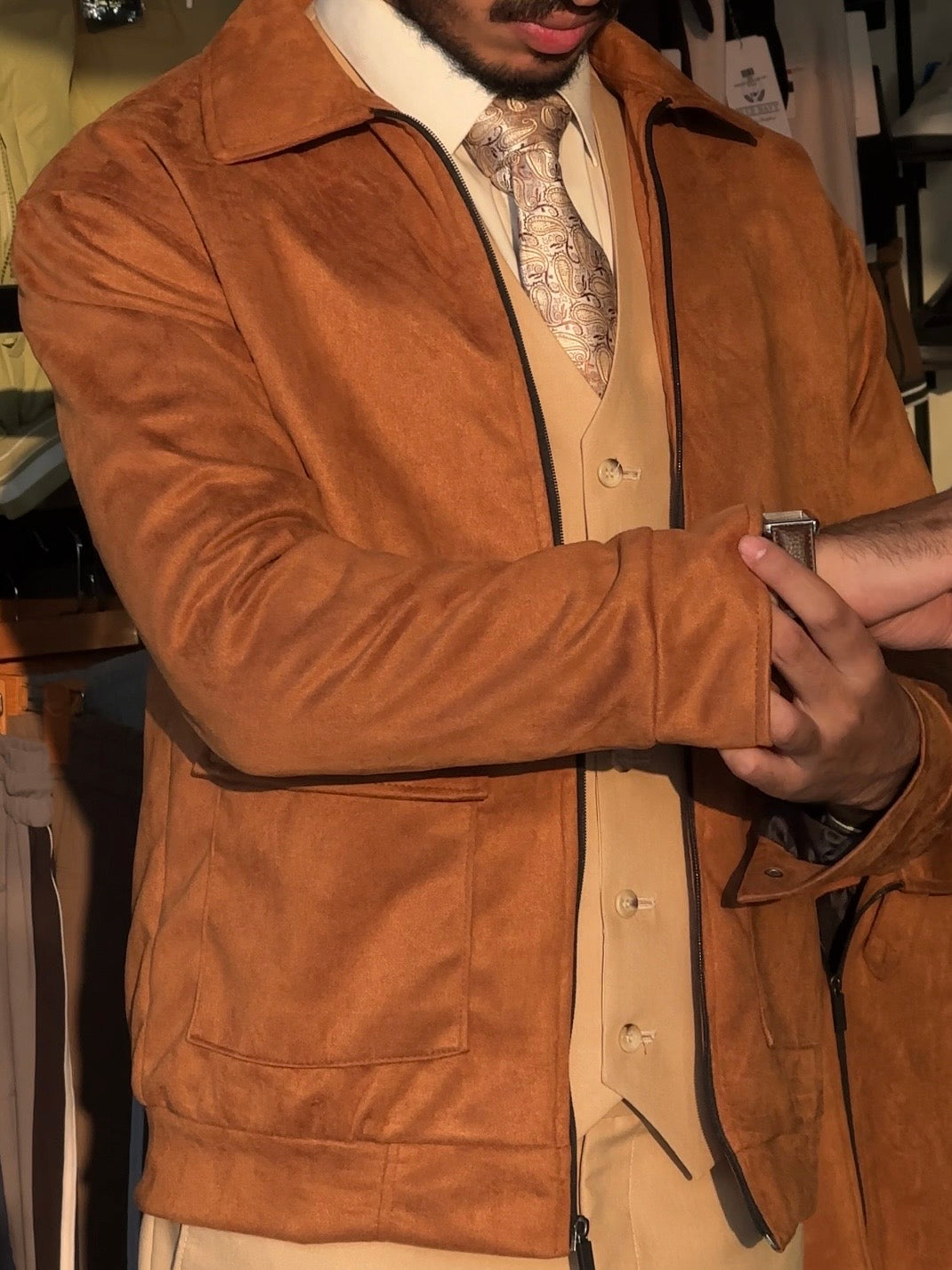 DN suede classic jacket