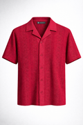 Knit Button-Up Shirt