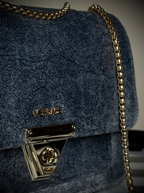 Versace Velvet Satchel Bag