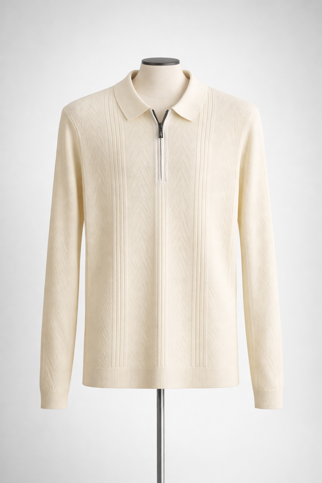 Jacquard Summer texture Knit Polo