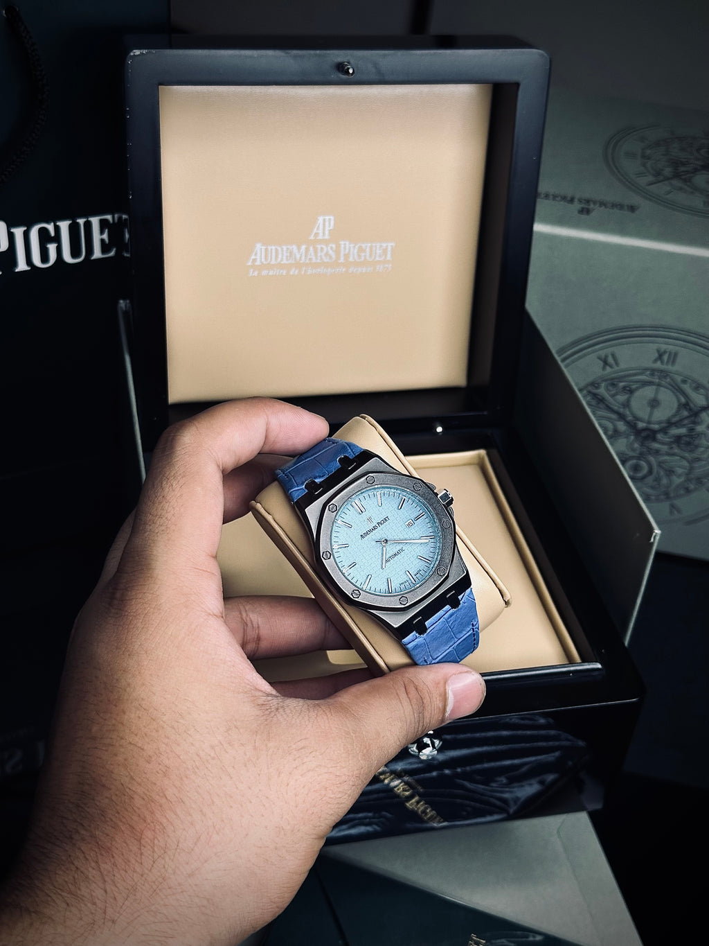 AP Leather Strap (Swiss like movement)