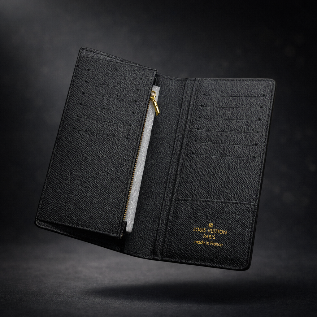 LV Leather Long Wallet