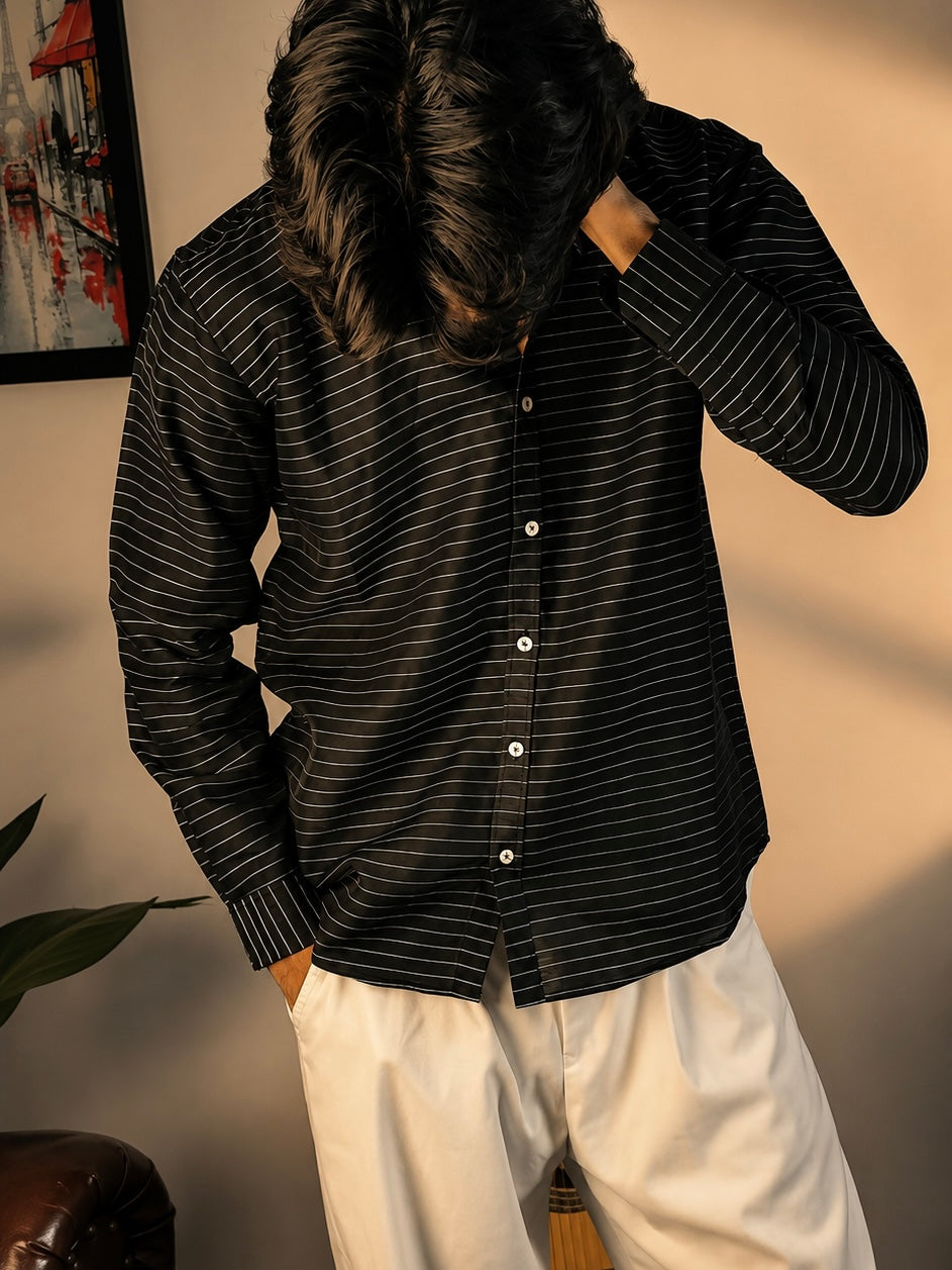 Black Stripped Shirt
