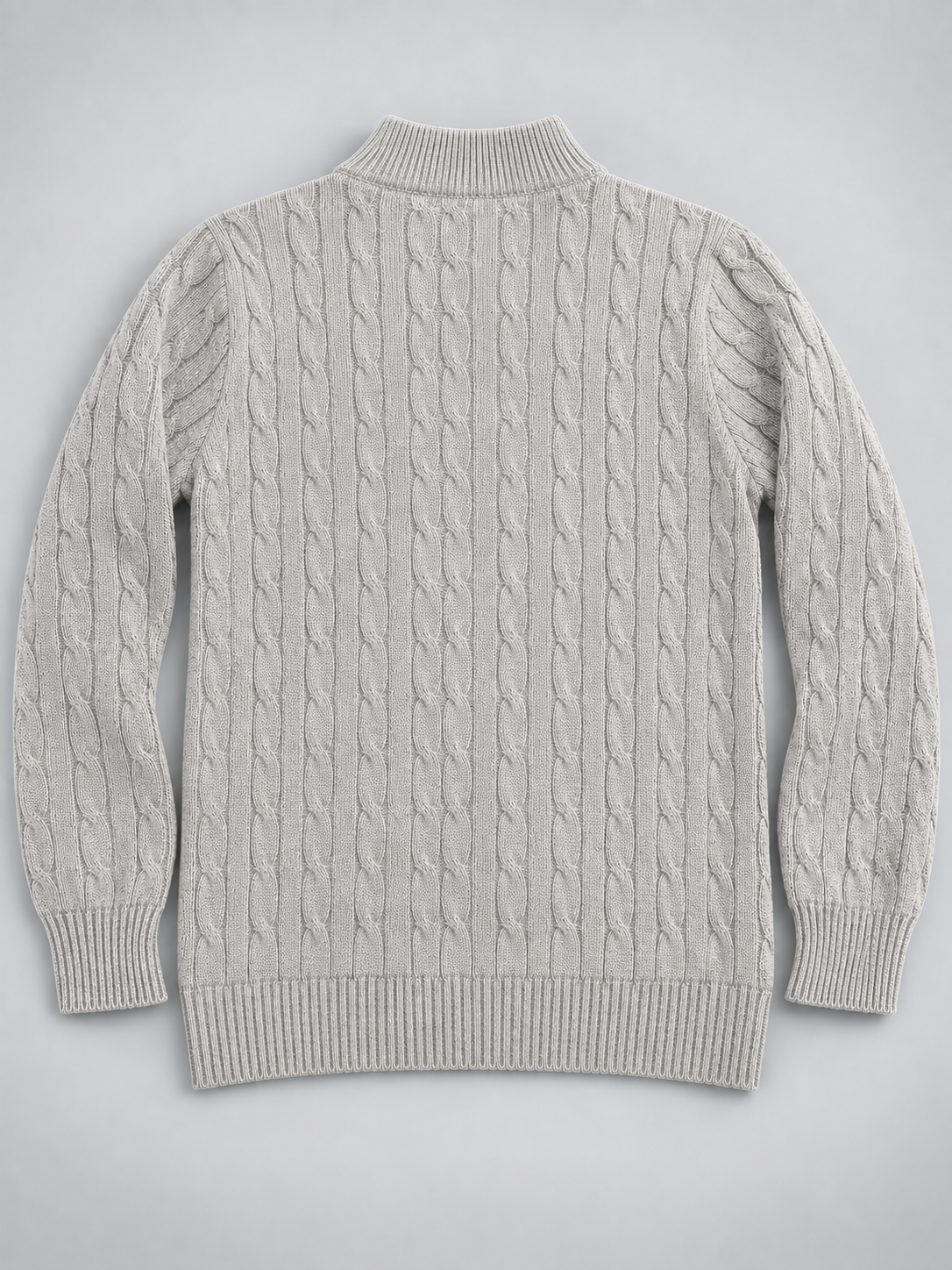Knitted Quarter Zip Sweater