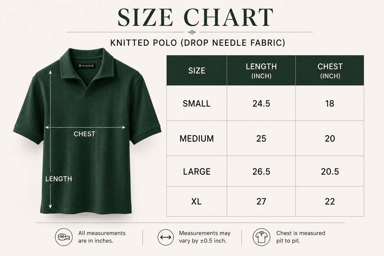 Drop Needle Polo